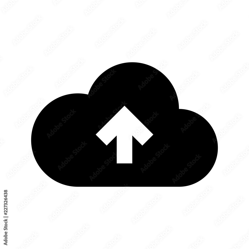 Cloud Network Transfers Upload Gui Web vector icon Cloud Network Transfers Upload Gui Web vector icon