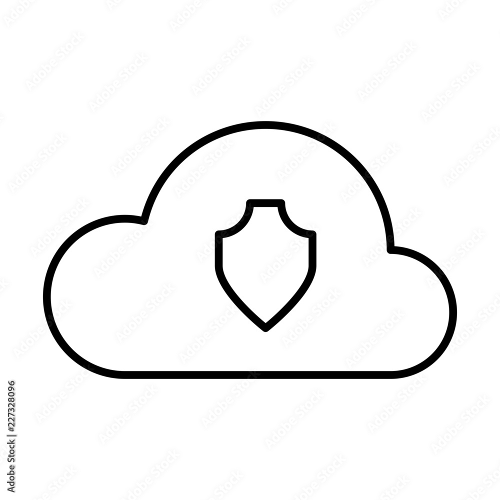 Cloud Protection Computer Service IT Programming Hardware Webdesign vector icon Cloud Protection Computer Service IT Programming Hardware Webdesign vector icon