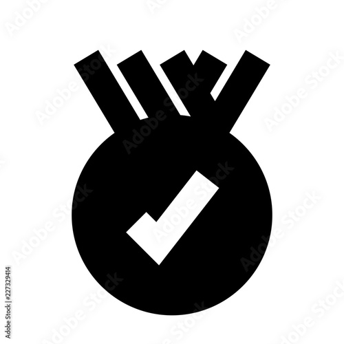 Check Award Honor Quality Premium Best vector icon