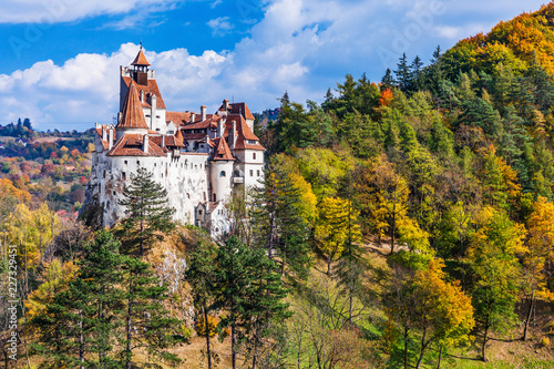 Brasov, Romania. The medieval Castle of Bran, known for the myth of Dracula. photo