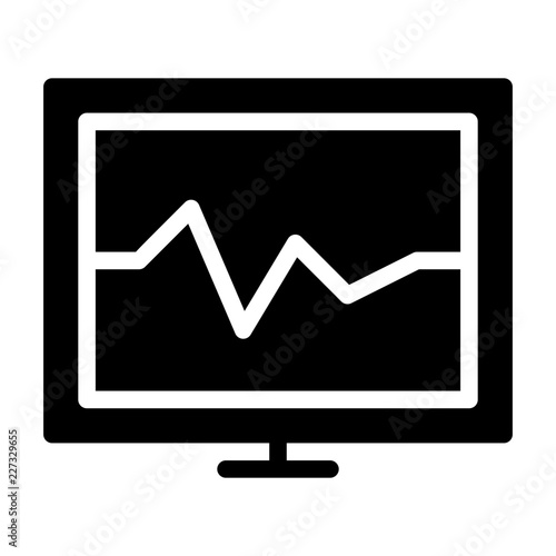 Cardiograph Medicine Hospital Medical Ambulance Healthcare vector icon