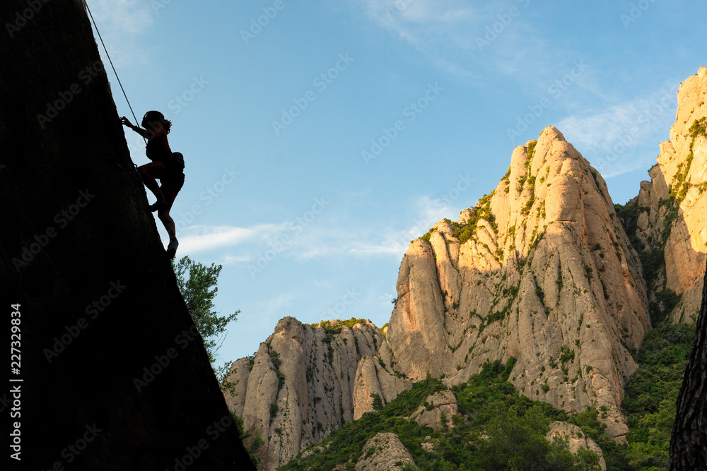Climbing in Montserrat