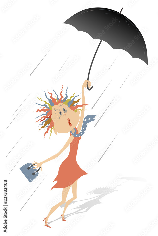 Umbrella for rain and sales wind