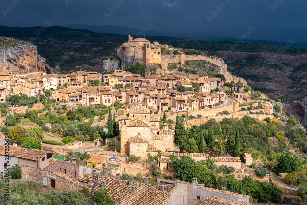 Alquezar, beautiful medieval village in Huesca, Spain