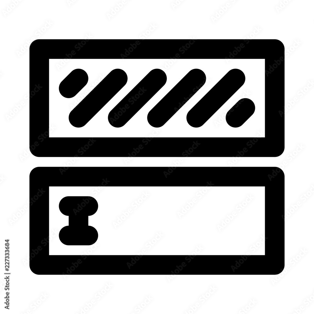 Captcha Security Login Web Interface vector icon Captcha Security Login Web Interface vector icon
