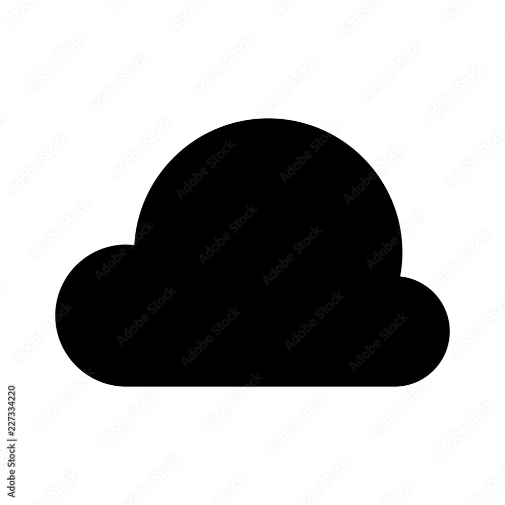 Cloud Server Hosting Service Data vector icon Cloud Server Hosting Service Data vector icon