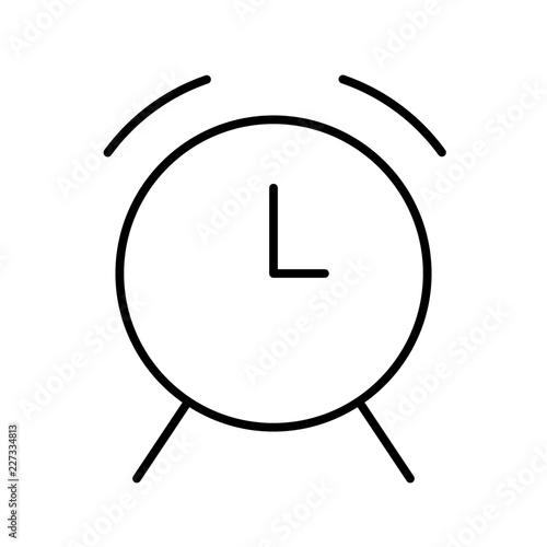 Clock Alarm Bell Signal Alert vector icon