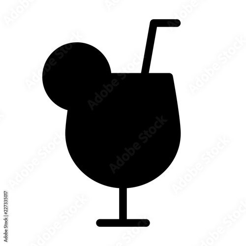 Cocktail Glass Bar Restaurant Drink Club vector icon