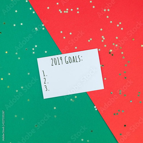 New Year or Christmas greeting letter mockup