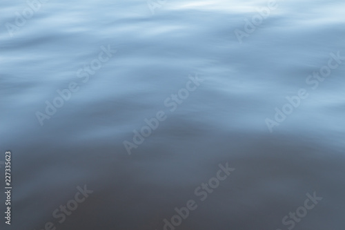 blurred and smooth water surface. long exposure