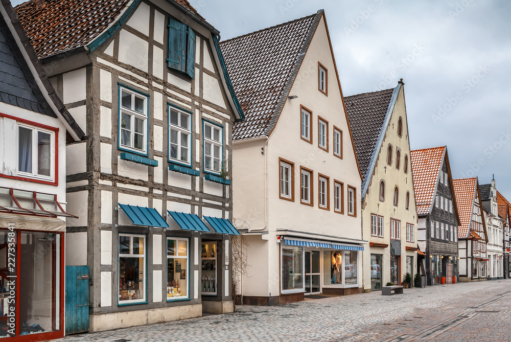 Street in Lemgo, Germany