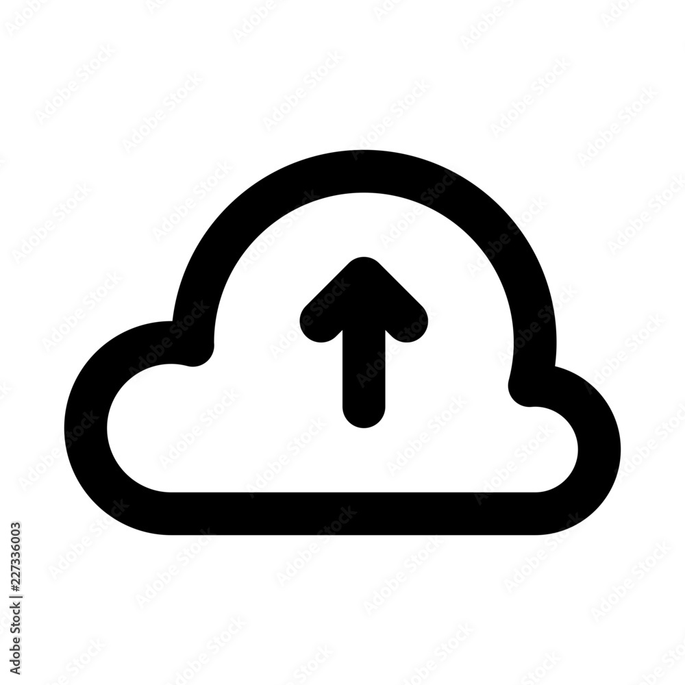 Cloud Upload Cloud Server Hosting Service Data vector icon Cloud Upload Cloud Server Hosting Service Data vector icon