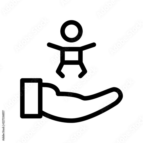 Child Support Law Justice Family Legislation vector icon