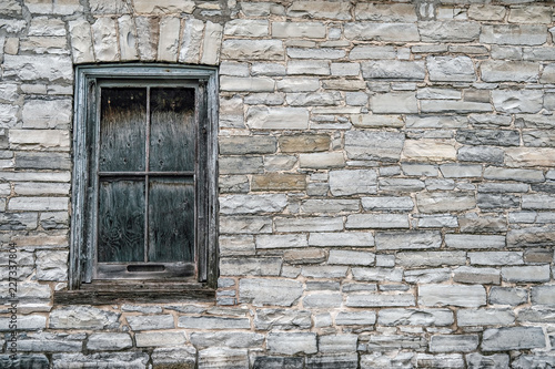 Wallpaper Mural old window in stone wall Torontodigital.ca