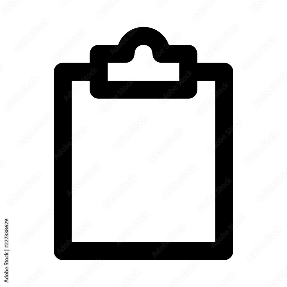 Clipboard Notes Stationary Office Desk vector icon Clipboard Notes Stationary Office Desk vector icon