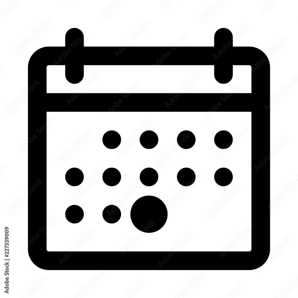 Calendar Date UI UX Software App vector icon Calendar Date UI UX Software App vector icon