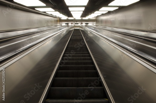 escalator in metro station