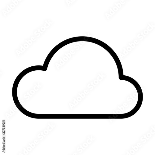 Cloud Computer Service IT Programming Hardware Webdesign vector icon