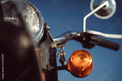 Vintage Motorcycle Closeup