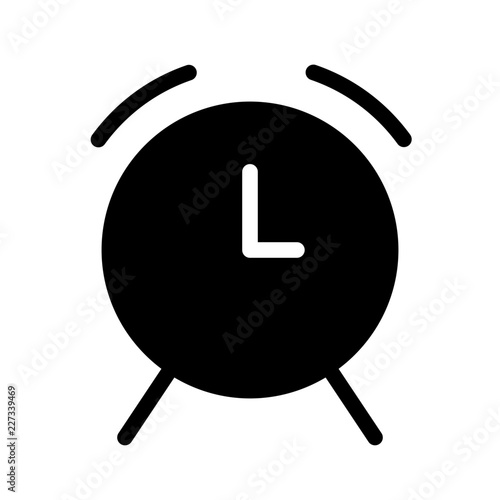 Clock Alarm Bell Signal Alert vector icon