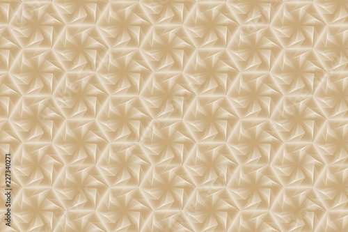Seamless texture based on a hexagonal grid with an abstract of the swivel and extruded elements 3d illustration