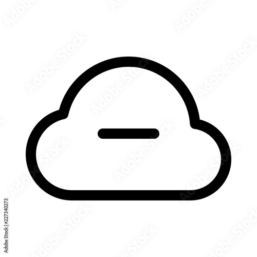 Cloud Network Transfers Delete Gui Web vector icon