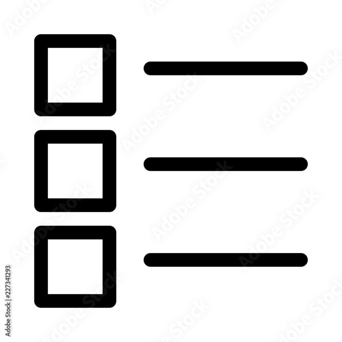 Checklist List Todo Gui Web vector icon