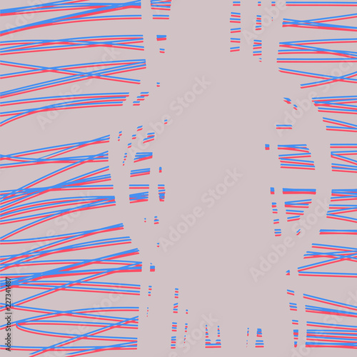Double colored effect with lines frame background vector