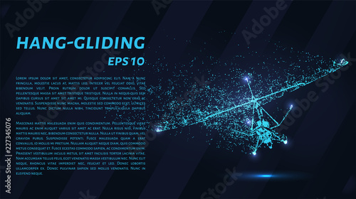 Hang-gliding of the particles
