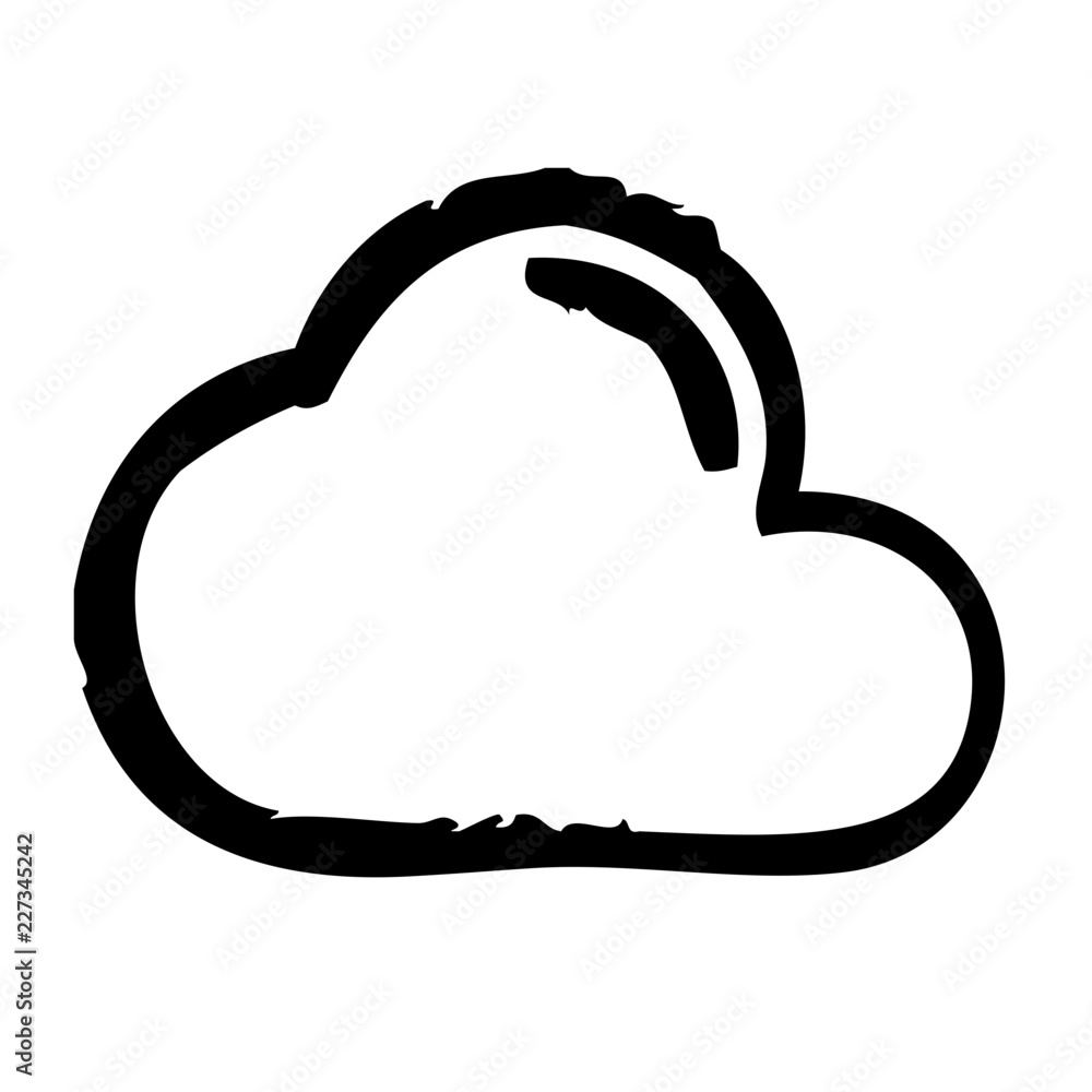 Cloud Summer Shoping Cary Holiday vector icon Cloud Summer Shoping Cary Holiday vector icon