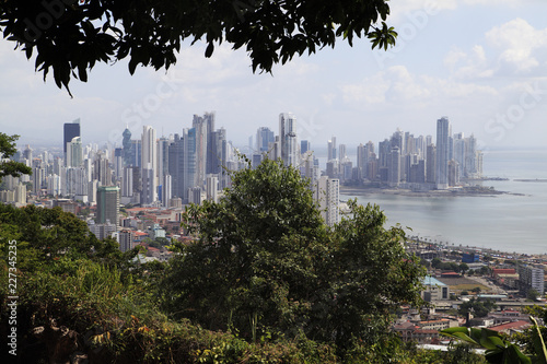 Panama City Skyline Aerial Shot