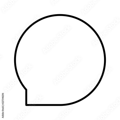 Chat Interface UI UX Software App vector icon