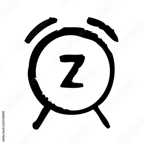 Clock Snooze Remove Bell Signal Alert vector icon