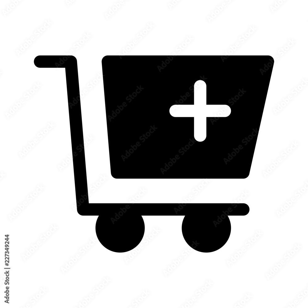 Cart Add Commerce Market Shop Supermarket vector icon Cart Add Commerce Market Shop Supermarket vector icon