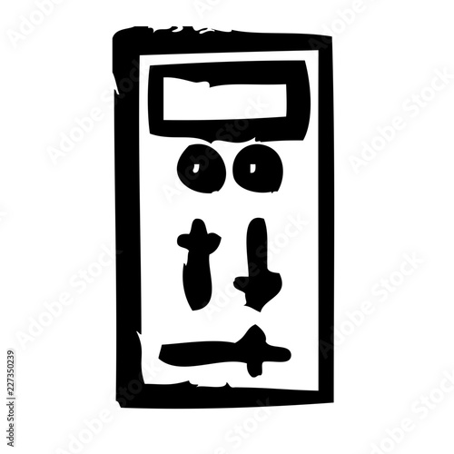 Crossfader DJ Music Club Party vector icon