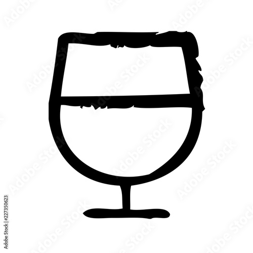 Cognac Glass Bar Restaurant Drink Club vector icon