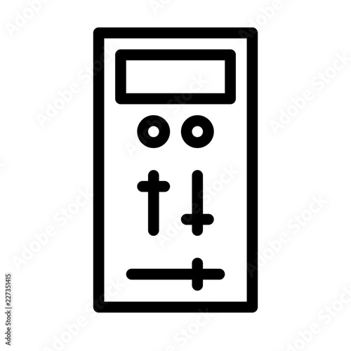 Crossfader DJ Music Club Party vector icon