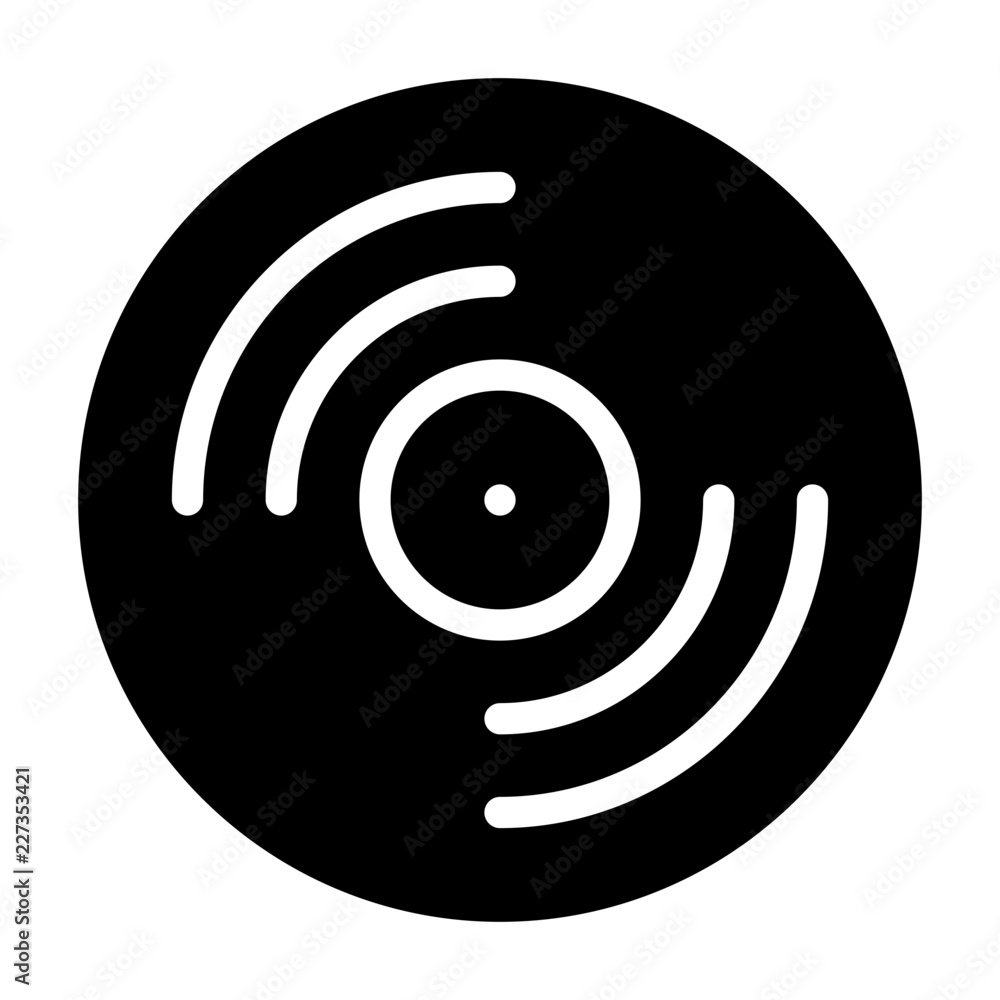 Disc DJ Music Club Party vector icon Disc DJ Music Club Party vector icon