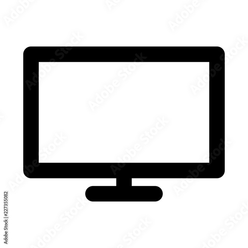 Display Broadcast News Television Newscast vector icon