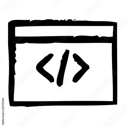 Coding Startup Business Office Company vector icon