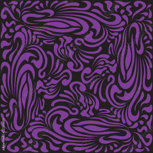 Abstract Pattern in Oriental Style Memorable pattern from flowing lines The original idea of packaging, tiles, wallpaper, textiles Handmade