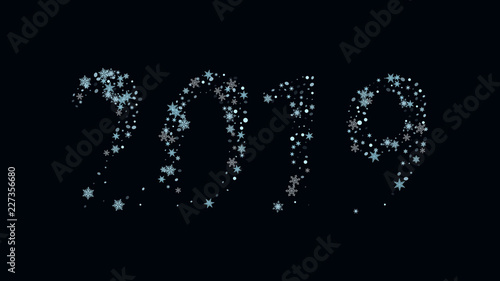 New Year's numbers The modern idea of the design element of packaging, wallpaper, covers, printing, holiday