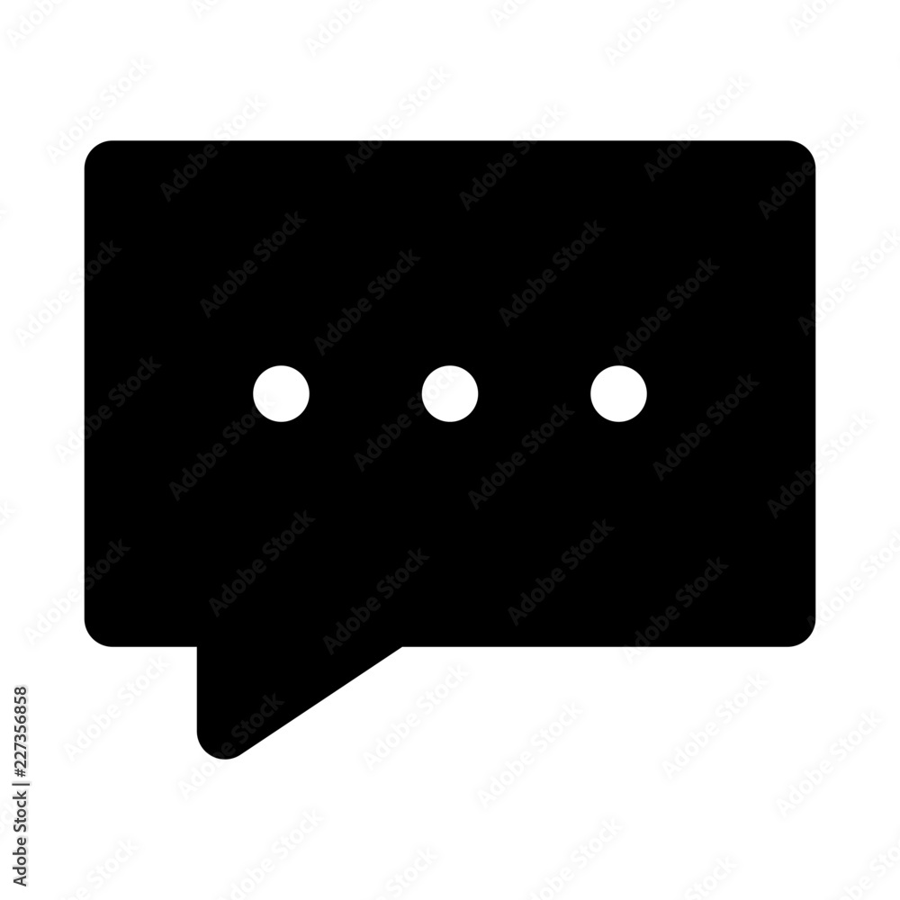 Commenting Speech Communication Bubble Chat vector icon Commenting Speech Communication Bubble Chat vector icon