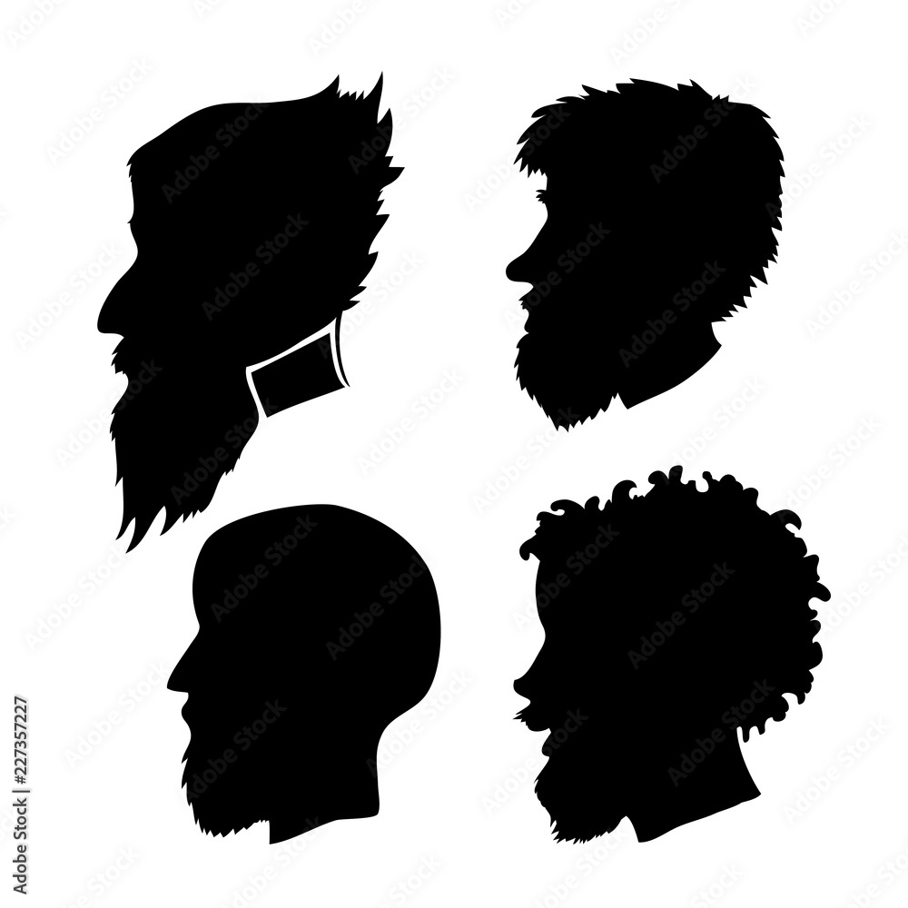 vector black heads vector black heads