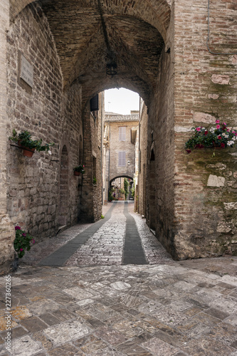 Medieval road of Assisi.