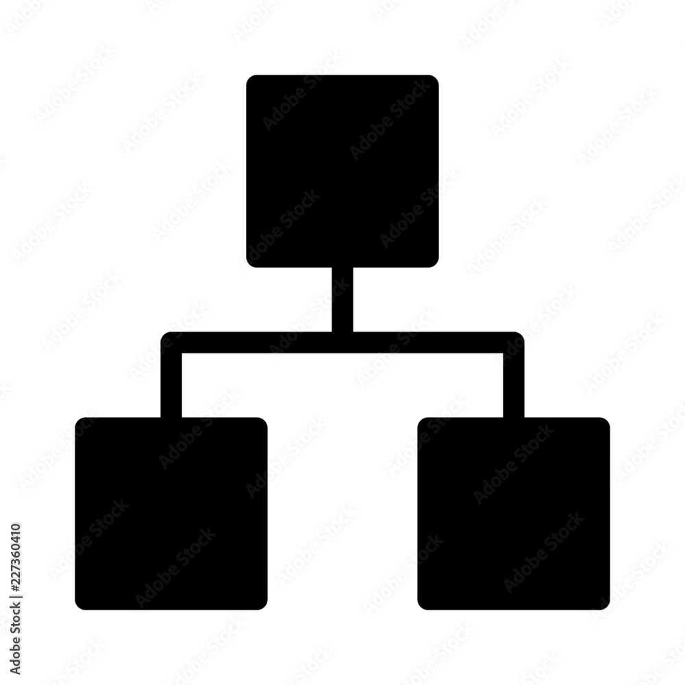 Delegation Organigram Structure Diagram vector icon Delegation Organigram Structure Diagram vector icon