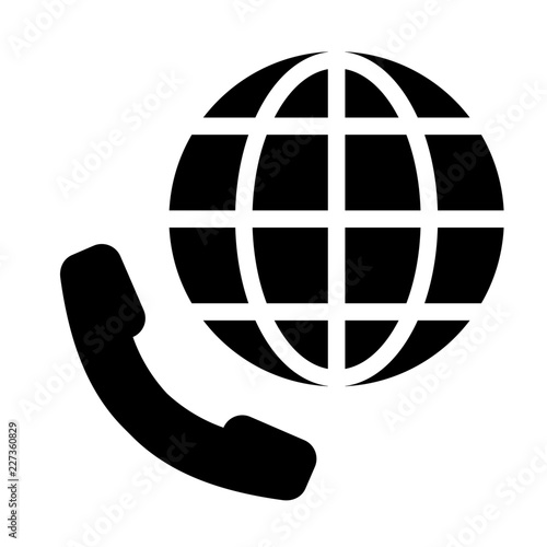 Conference Call Worldwide Work Business Seo Agency Work vector icon