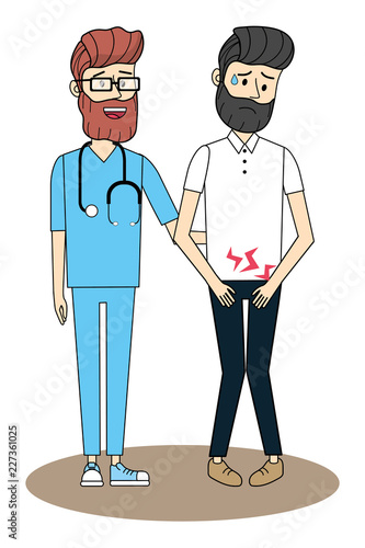 Doctor with patient