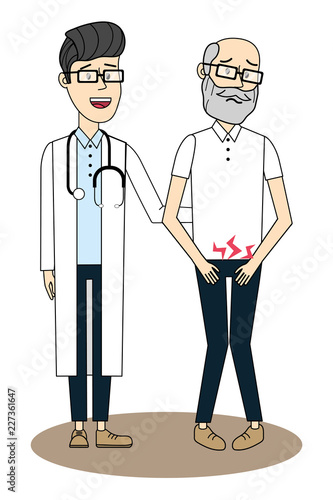Doctor with patient
