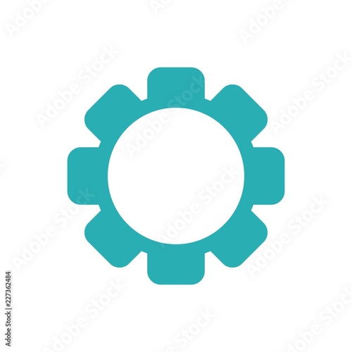 gear icon vector, flat design best vector icon